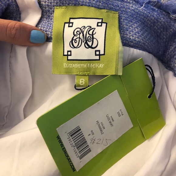 COPY - NWT ELIZABETH MCKAY CASS SKIRT IN PERIWINK… - Picture 2 of 5